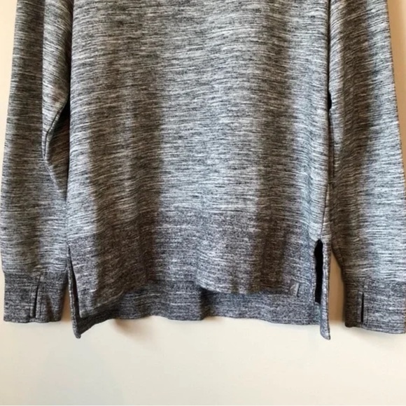 L.L. Bean Athleisure Soft Stretchy Relaxed Long Sleeve Comfy Sweatshirt Top Grey - Picture 5 of 12